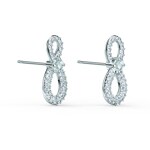 Swarovski Infinity Ohrringe, weiss, rhodiniert - 5518880
