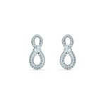 Swarovski Infinity Ohrringe, weiss, rhodiniert - 5518880