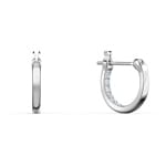 Swarovski Infinity Creoles, white, rhodium plated - 5520578