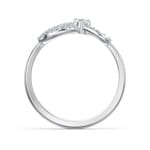 Swarovski Infinity Ring, weiss, rhodiniert - M5535410
