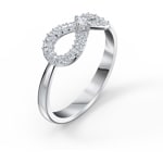 Swarovski Infinity Ring, weiss, rhodiniert - M5535410