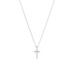 Swarovski Insigne Collier Pavé, Kreuz, Weiss, Rhodiniert - 5675577