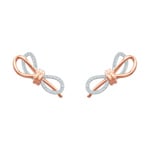 Swarovski Lifelong Bow earring, white, Metallmix - 5447089