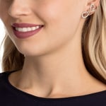 Swarovski Lifelong Bow earring, white, Metallmix - 5447089