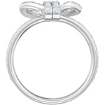 Swarovski Lifelong Bow ring, white, rhodium plated - M5474934