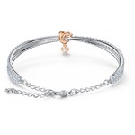 Swarovski Lifelong Heart Armreif, weiss, Metallmix - 5516544