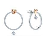 Swarovski Boucles d'oreilles Lifelong Heart, blanc, finition mix de métal - 5517933