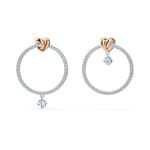 Swarovski Boucles d'oreilles Lifelong Heart, blanc, finition mix de métal - 5517933