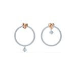 Swarovski Boucles d'oreilles Lifelong Heart, blanc, finition mix de métal - 5517933