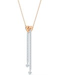 Swarovski Collier en Y Lifelong Heart, blanc, finition mix de métal - 5517952