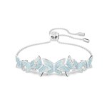 Swarovski Lilia bracelet Butterfly, blue, rhodium plated - 5662184