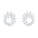 Swarovski Louison earrings, white, rhodium plated - 5419245