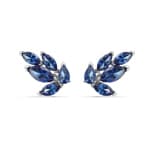 Swarovski Louison Ohrstecker, blau, rhodiniert - 5536549