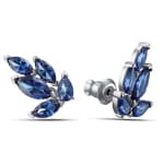 Swarovski Louison Ohrstecker, blau, rhodiniert - 5536549