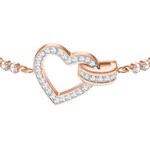 Swarovski Lovely bracelet, white, pink gold plated - 5368541