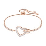 Swarovski Lovely bracelet, white, pink gold plated - 5368541