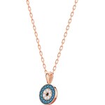 Swarovski Luckily necklace, Multicoloured, pink gold plated - 5468919