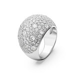 Swarovski Luna Cocktailring, Mond, Weiss, Rhodiniert - M5677136