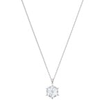 Swarovski Magic necklace, white, rhodium plated