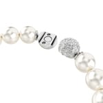 Swarovski Matrix Armband Kristallperlen Weiss rhodiniert - 5747747