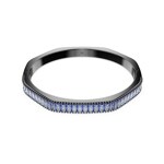 Swarovski Matrix Armreif Baguette Blau rutheniert