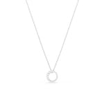 Swarovski Matrix Necklace Crystal pearl, Round cut, White, Rhodium plated - 5688751