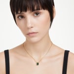Swarovski Matrix Collier Rechteckschliff, Grün, Goldlegierungsschicht - 5677141