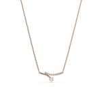 Swarovski Matrix Collier Rund Weiss rosé vergoldet
