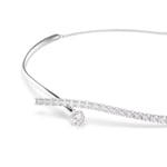 Swarovski Matrix Collier Weiss rhodiniert - 5754020
