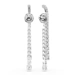 Swarovski Pendants d'oreilles Matrix Gradient Ronde Blanc rhodié - 5709257