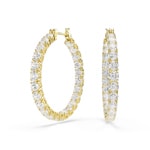 Swarovski Matrix Kreolen Rund Weiss vergoldet - 5750620