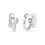 Swarovski Matrix Kreolen Weiss rhodiniert - 5753572