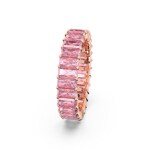 Swarovski Matrix Ring, Baguette-Schliff, Rosa, Roségold-Legierungsschicht - M5648286