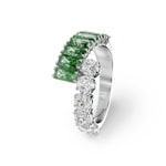 Swarovski Bague Matrix Verte rhodié - M5722456