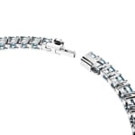 Swarovski Matrix Tennis Bracelet Round cut, Blue, Rhodium plated - 5648929
