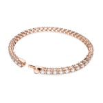 Swarovski Matrix Tennis bracelet Cylindrical grinding, small, white, pink - 5657659