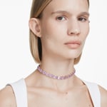 Swarovski Choker Tennis Millenia Octogonale Violet Plaqué or - 5720486
