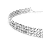 Swarovski Matrix Tennis Choker Rund Weiss rhodiniert - 5685755