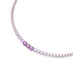 Swarovski Matrix Tennis Halskette Mehrfarbig rhodiniert - 5751196
