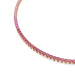 Swarovski Collier Tennis Matrix Ronde Rose Plaqué or - 5751762