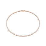Swarovski Collier Tennis Matrix Ronde Blanc Plaqué or rosé