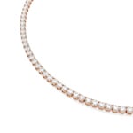 Swarovski Collier Tennis Matrix Ronde Blanc Plaqué or rosé - 5764194