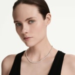 Swarovski Collier Tennis Matrix Ronde Blanc Plaqué or rosé - 5764194
