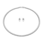 Swarovski Matrix Tennis Set | Halskette und Ohrstecker