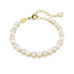 Swarovski Matrix Tennisarmband Kristallperlen vergoldet - 5742026