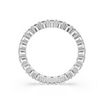 Swarovski Bague Mémoire Matrix Vittore Ronde Blanche Argentée - M5705602