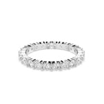 Swarovski Bague Mémoire Matrix Vittore Ronde Blanche Argentée - M5705602