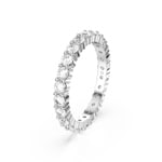 Swarovski Matrix Vittore Mémoire Ring Rund Weiss Silbrig