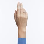 Swarovski Bague Mémoire Matrix Vittore Ronde Blanche Argentée - M5705602