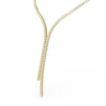Swarovski Collier en Y Matrix Blanc Plaqué or - 5750601